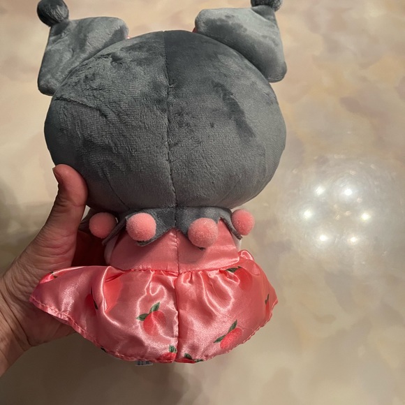 🌹Host Pick🌹Cute 11” Kuromi plushie doll holding a peach - Picture 3 of 5